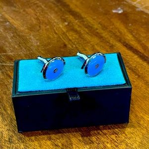 TM Lewin Baby Blue Cufflinks